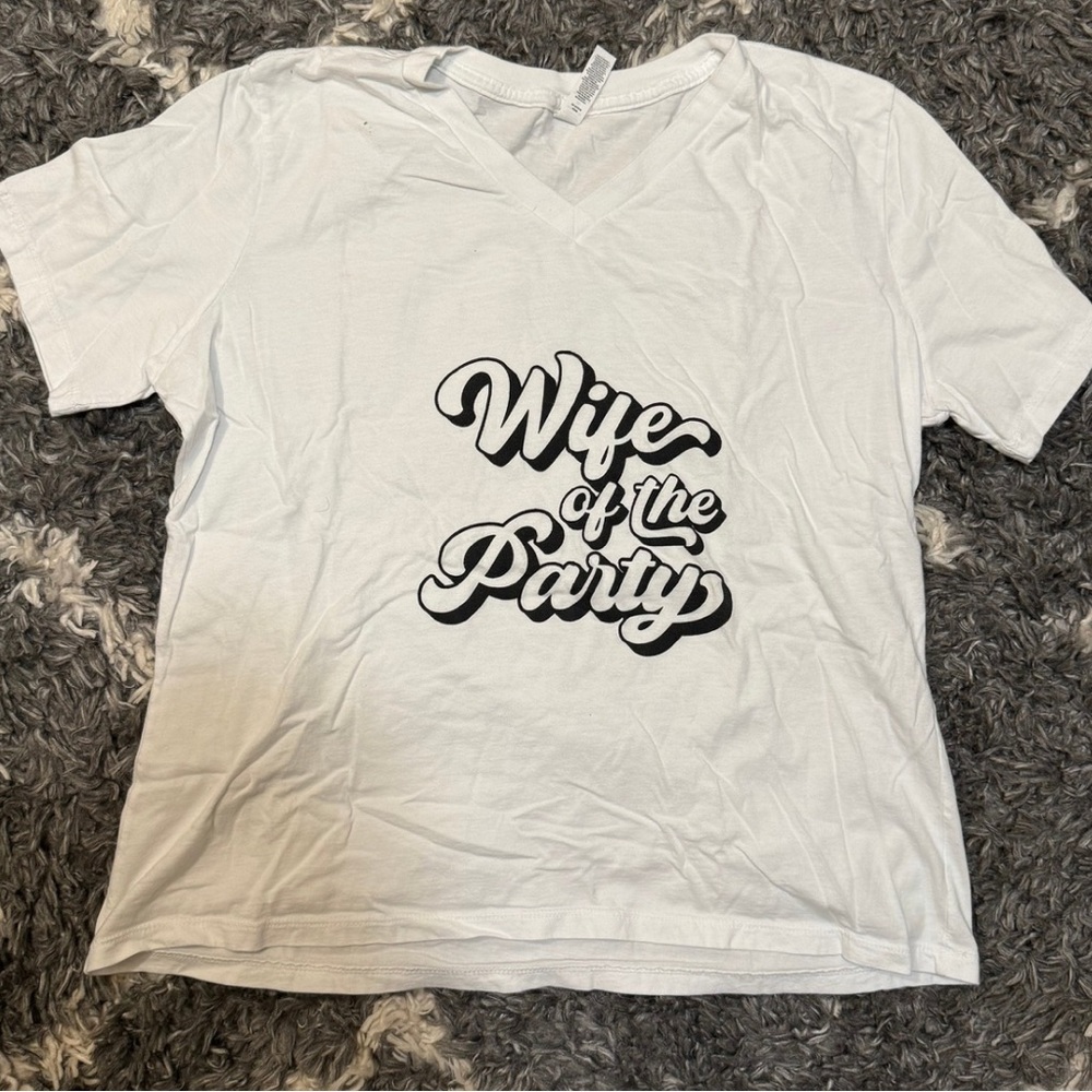 White and Grey Bachelorette Tees